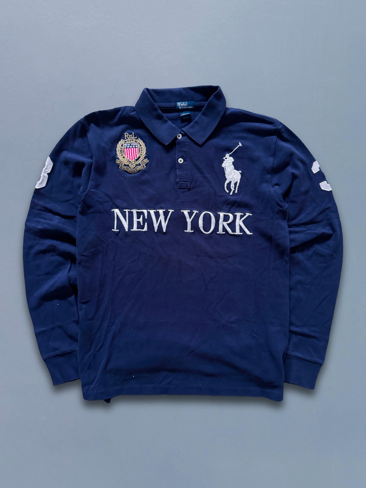 Polo Ralph Lauren Vintage *NEW YORK* Polo-Shirt | S