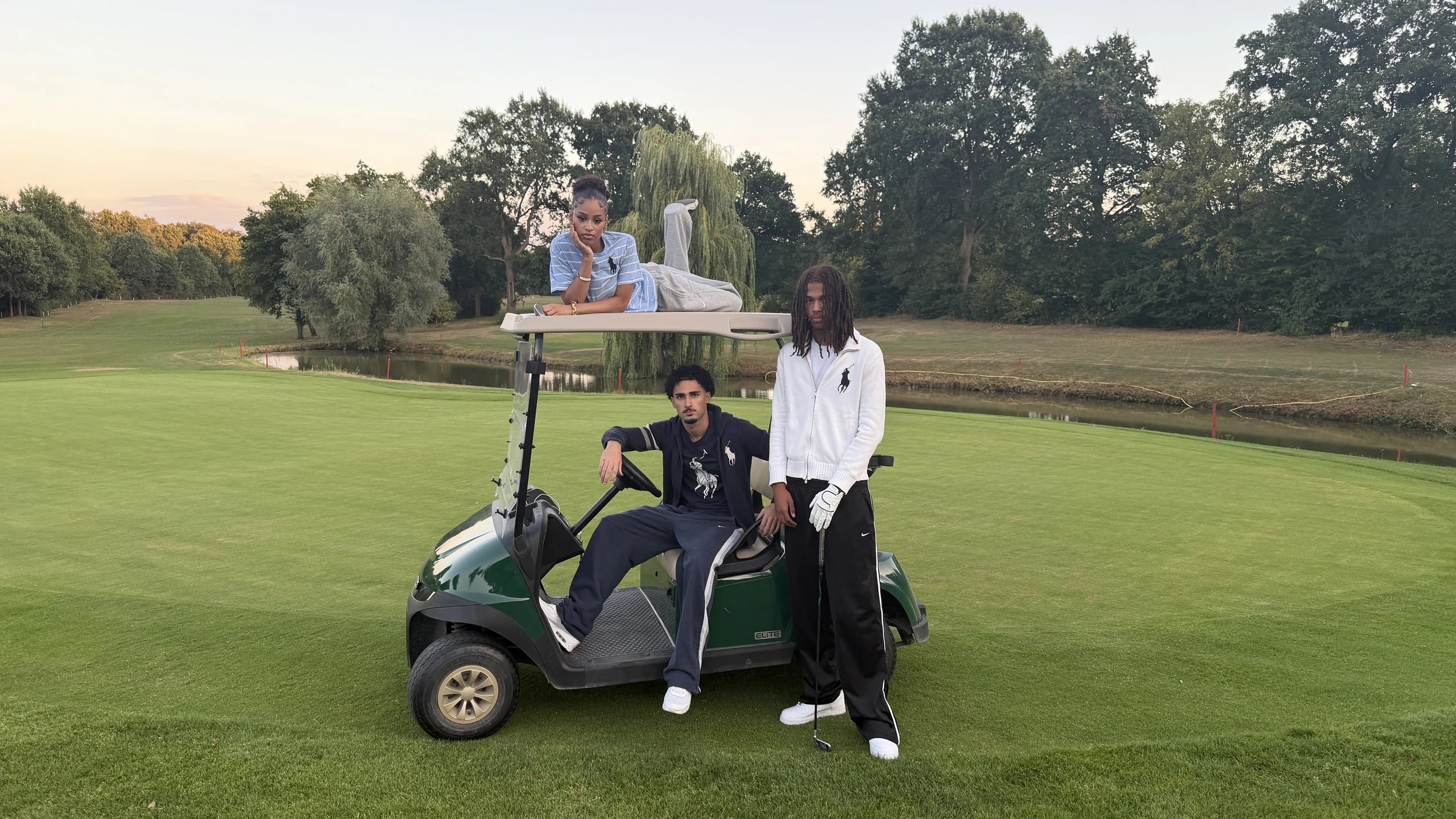 Vintage auf dem Golfplatz